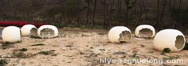 公園恐龍蛋殼擺件